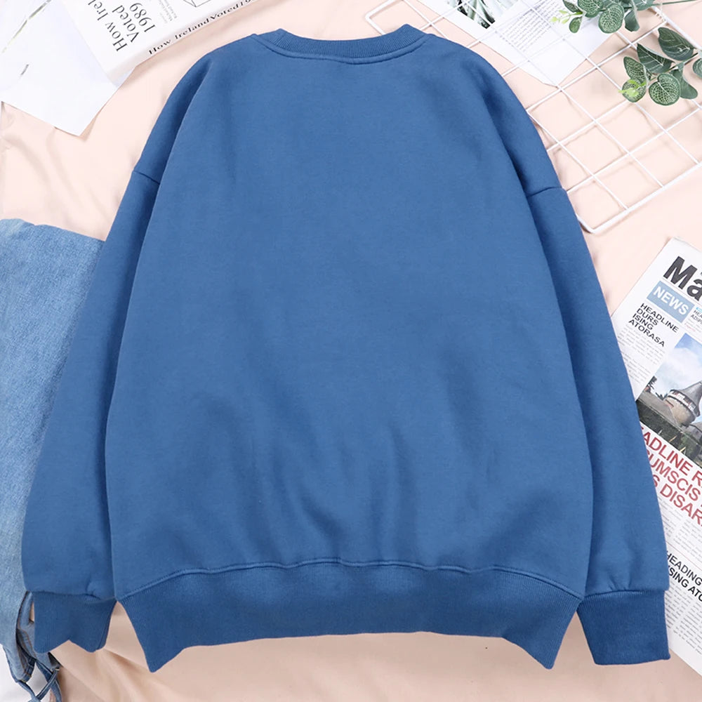 Cat At Work Print Man and women Sweatshirt