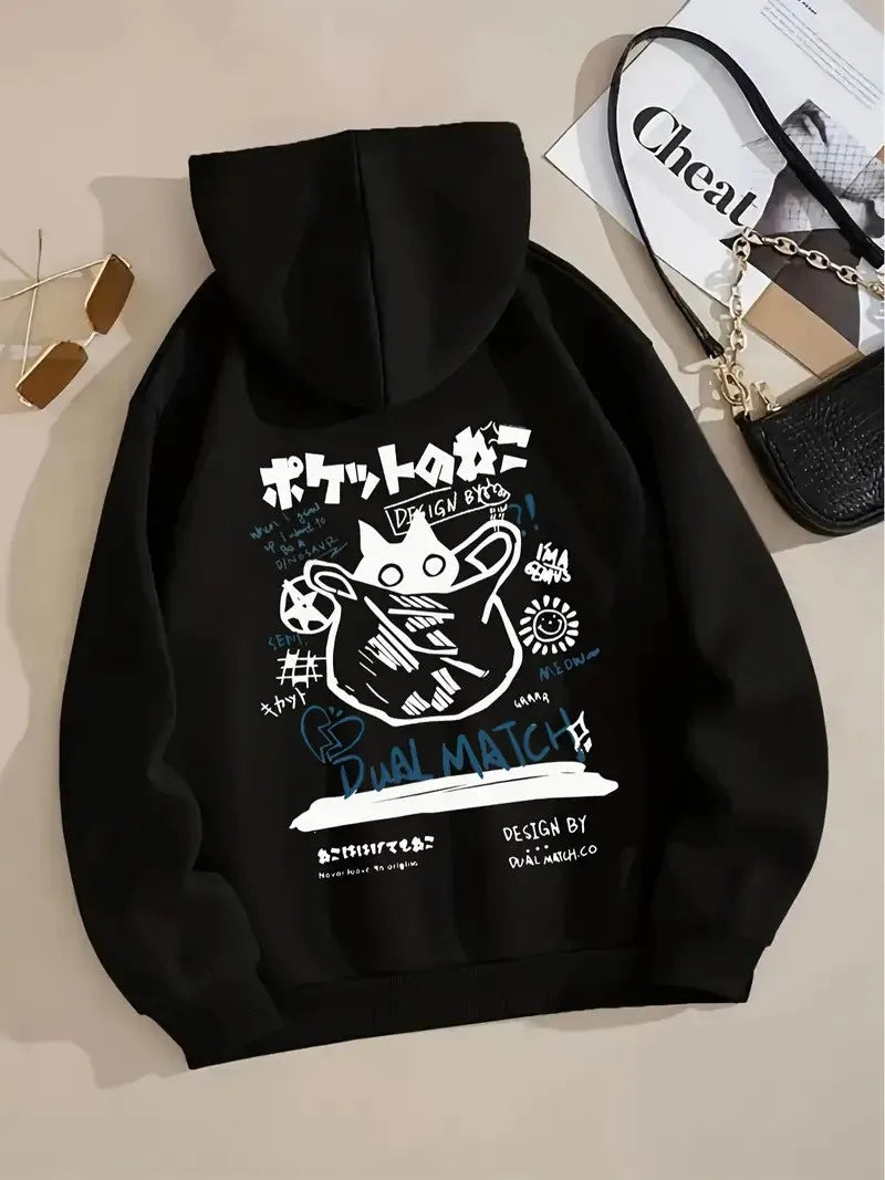 unisex , casual and comfortable long sleeved hoodie