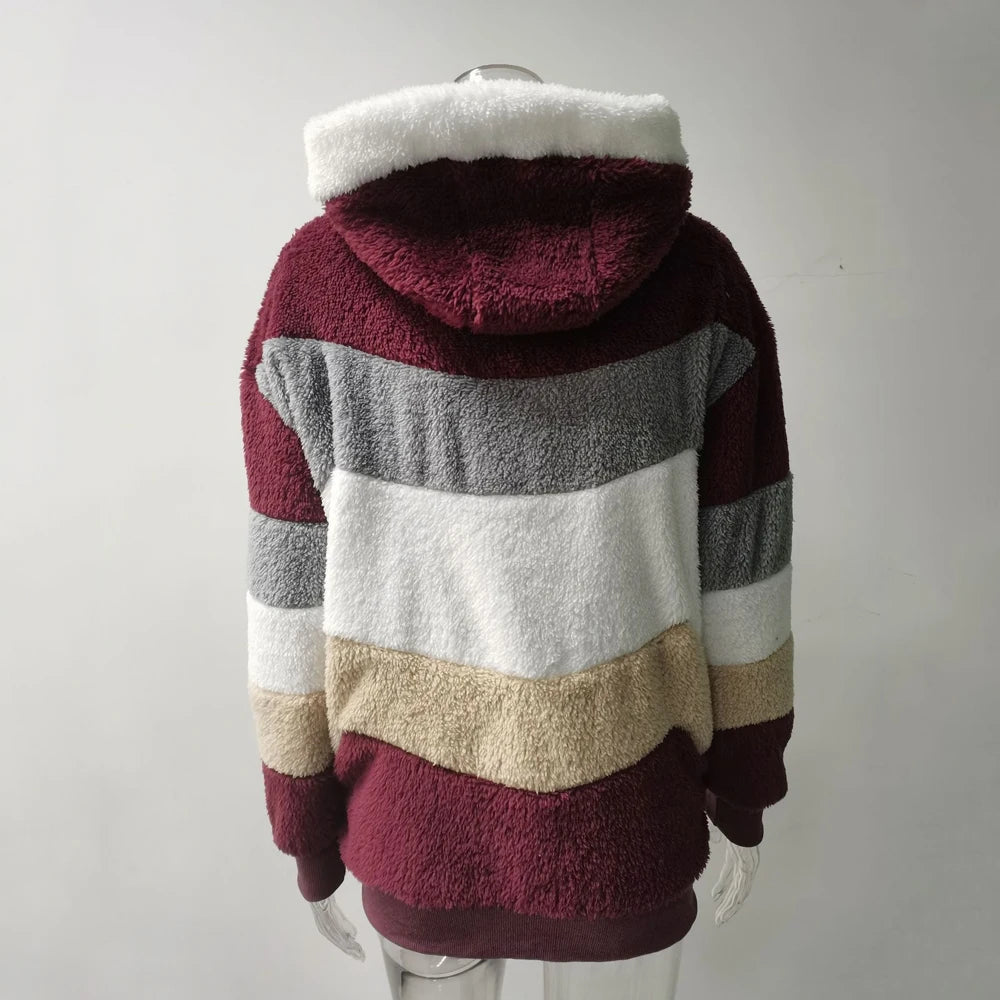 Hooded Zipper  Ladies Coats