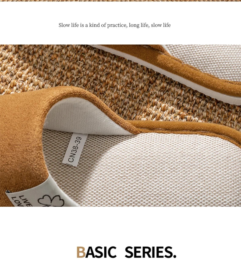 All-Season Linen Home Comfortable Slippers
