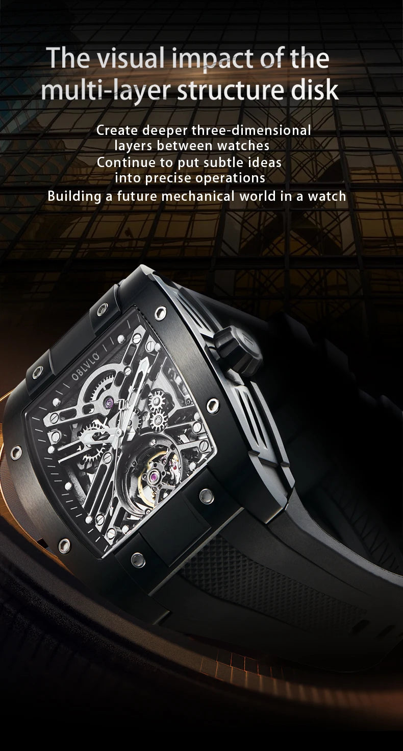 OBLVLO Top Watch Brand Sport Watch For Man