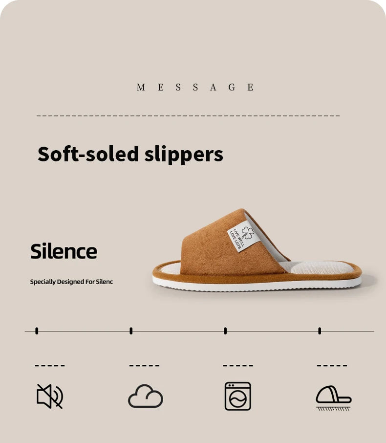 All-Season Linen Home Comfortable Slippers