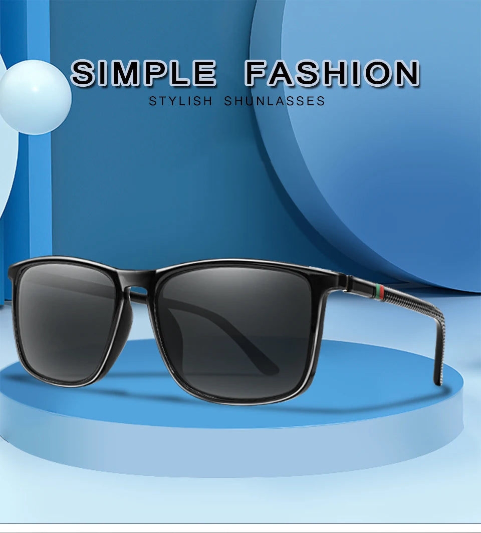 Luxury Square Vintage Polarized Cycling Sunglass