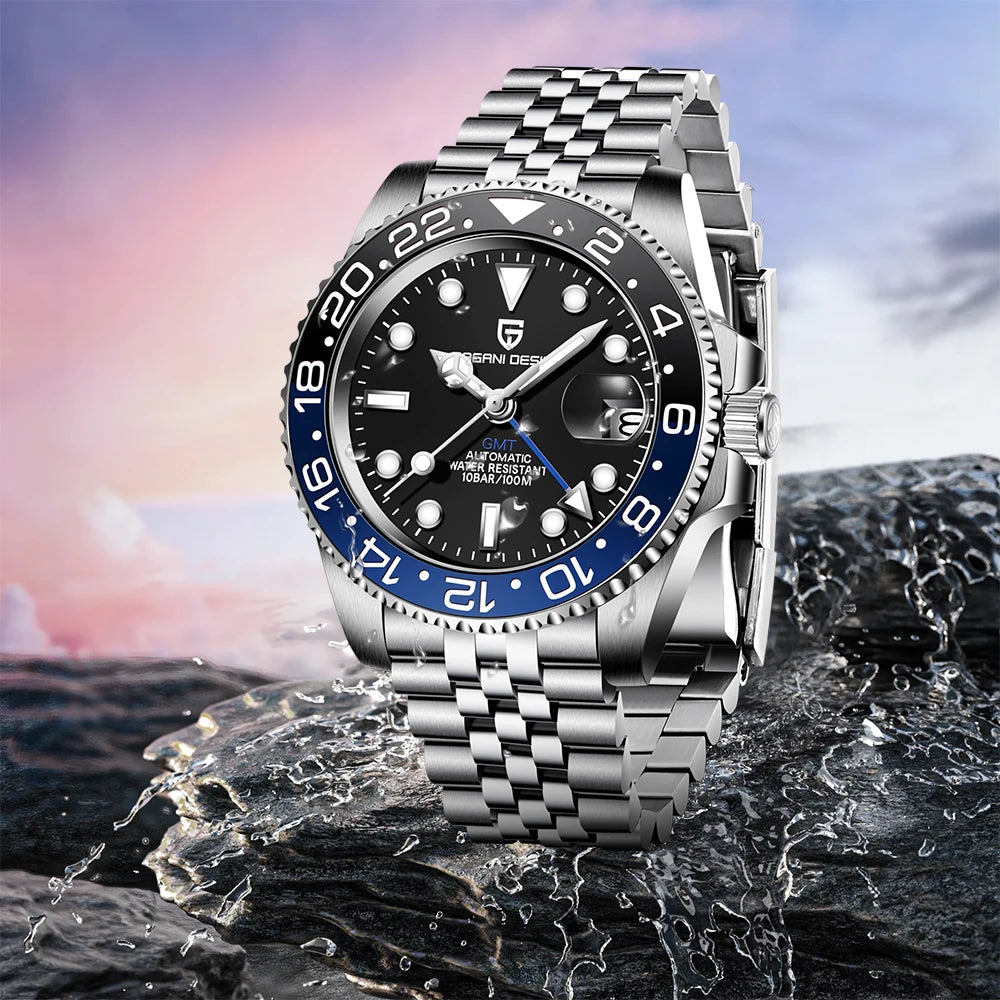 PAGANI DESIGN 40MM  Sapphire Glass 100m Waterproof Men's Mechanical Watch