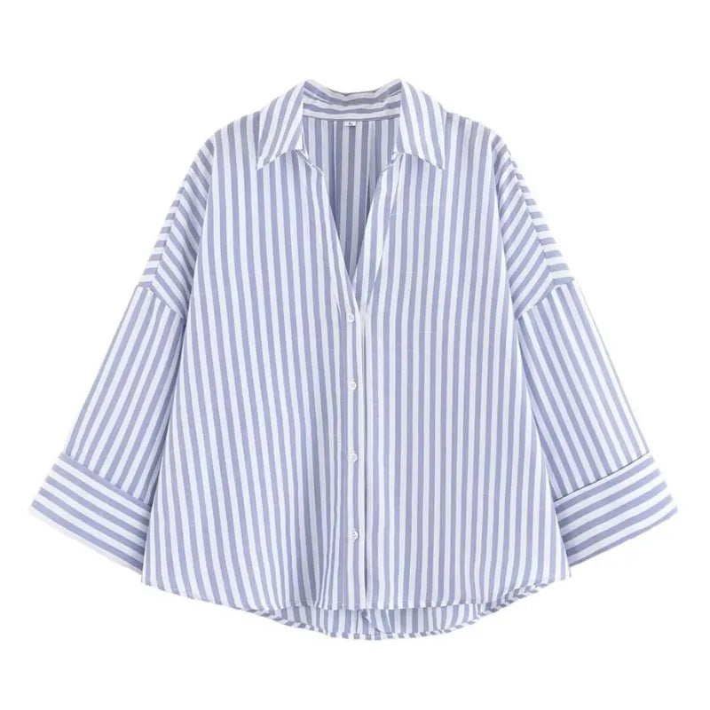 Wide Sleeved Shirt Women  Shirts & Blouses