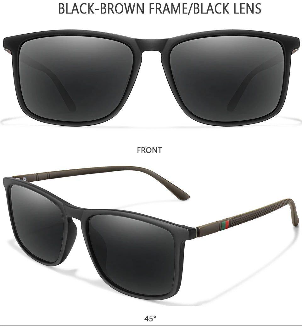 Luxury Square Vintage Polarized Cycling Sunglass