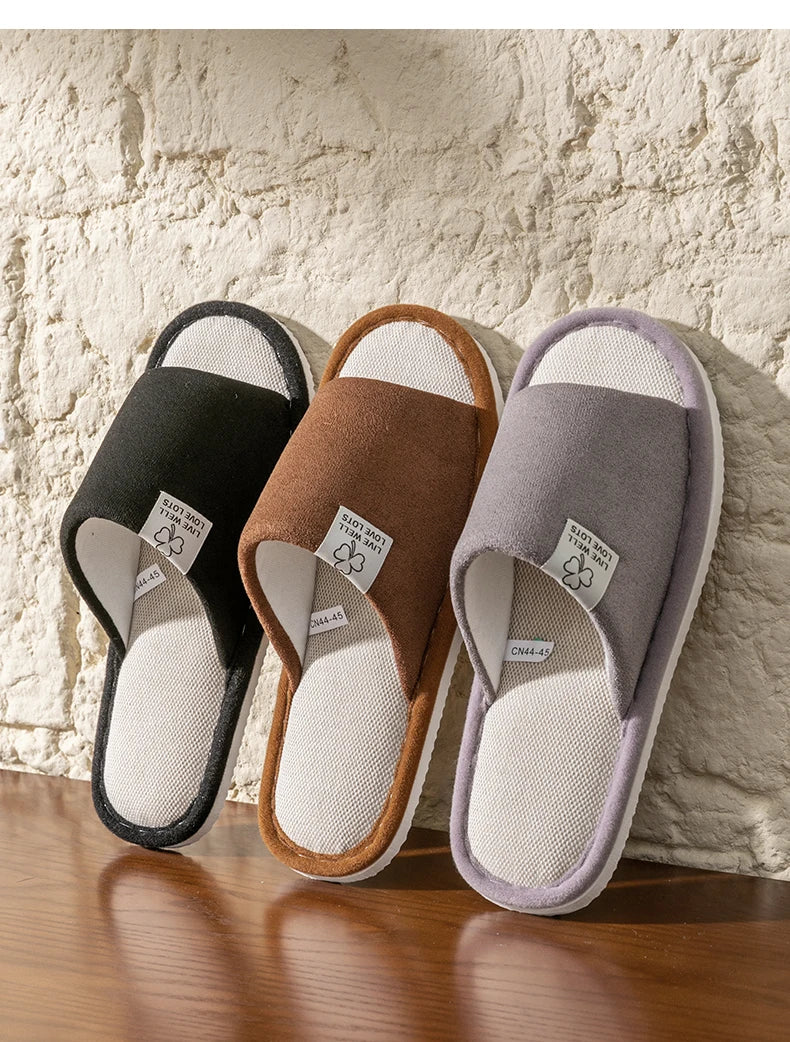 All-Season Linen Home Comfortable Slippers