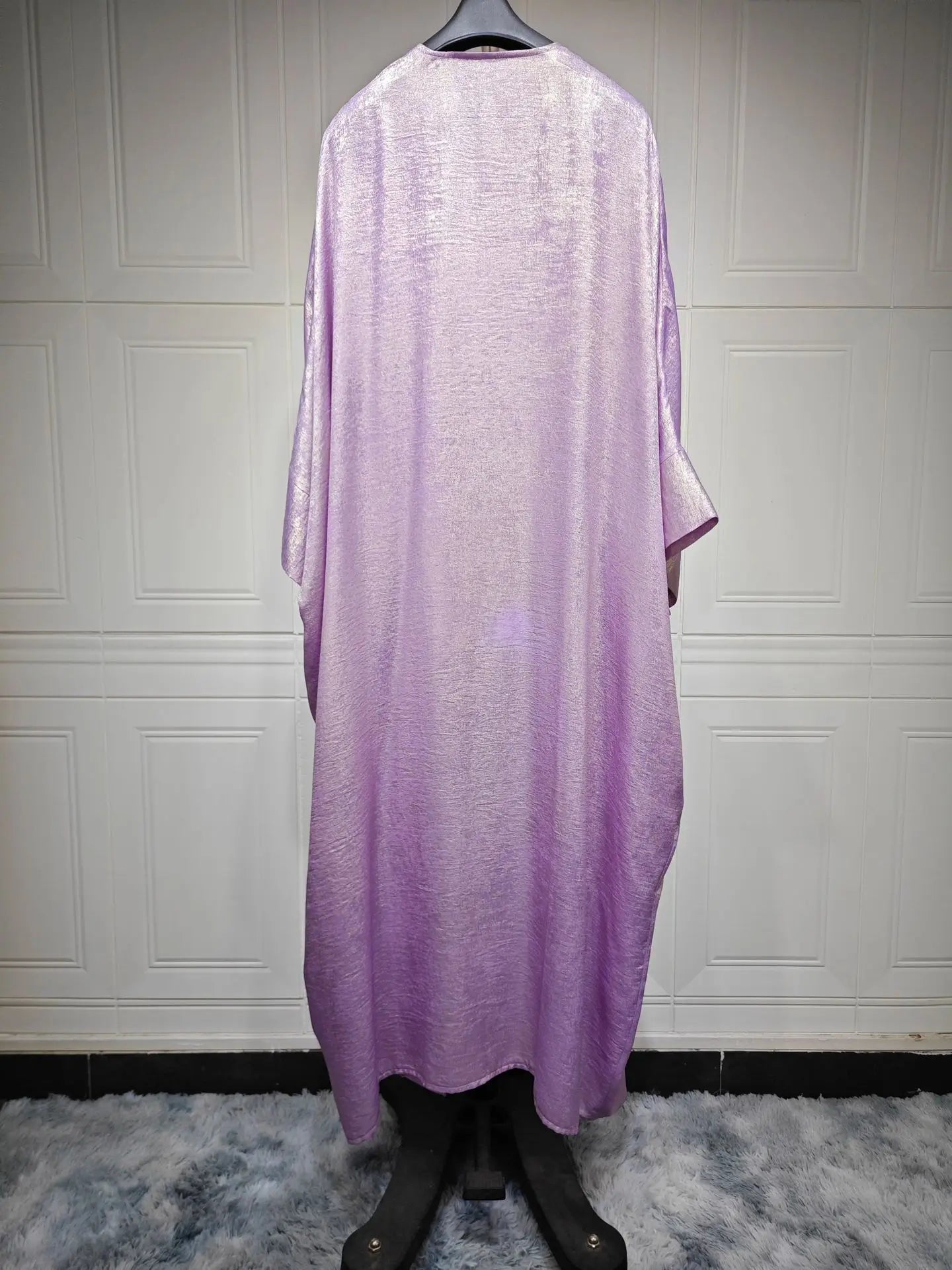 Shiny Satin Open Kimono Abaya luxury