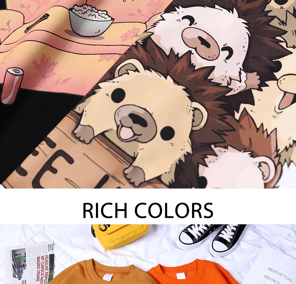 Cat At Work Print Man and women Sweatshirt