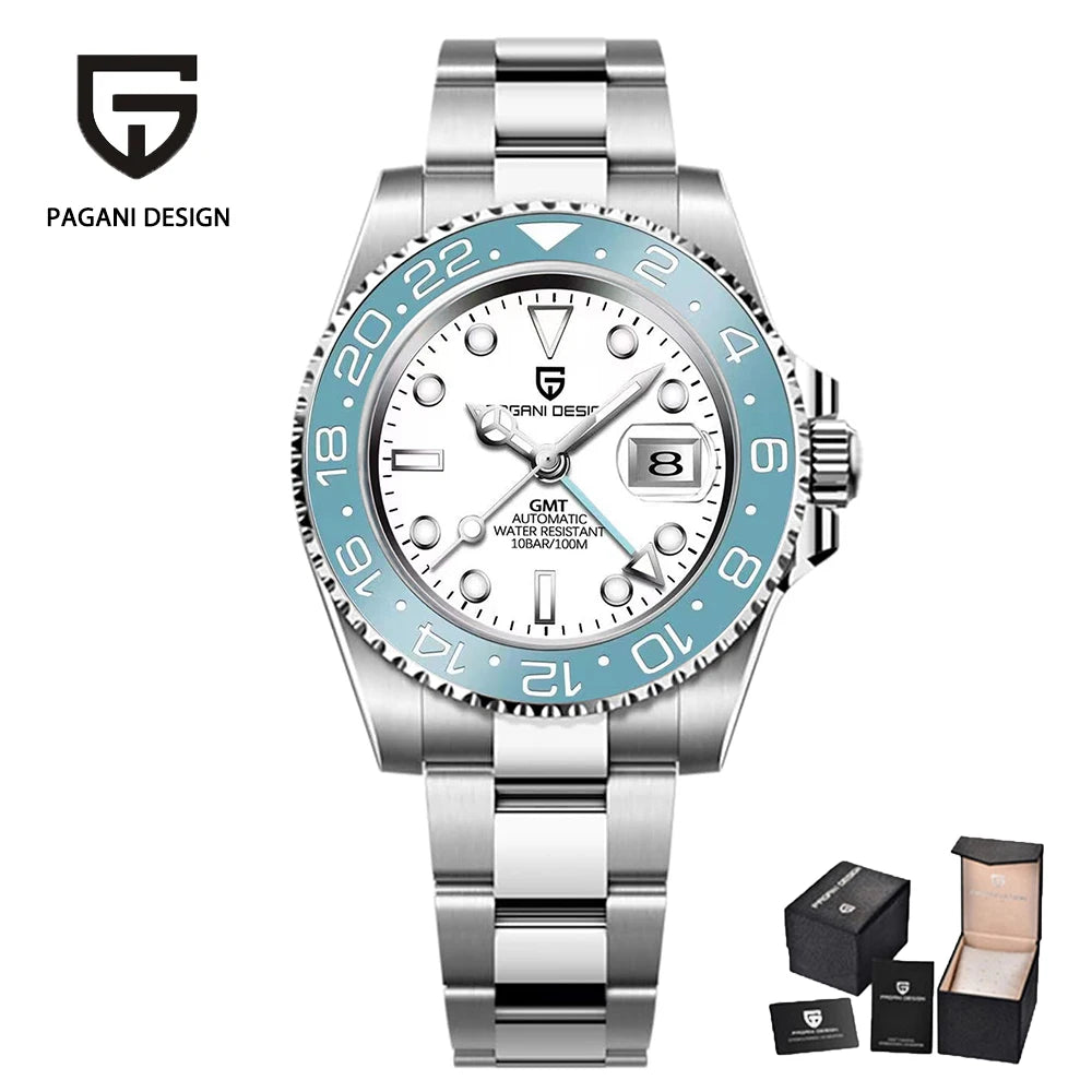 PAGANI DESIGN 40MM  Sapphire Glass 100m Waterproof Men's Mechanical Watch