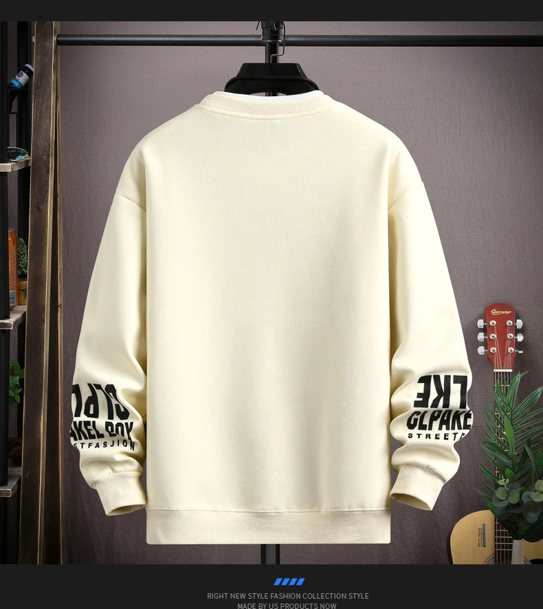 Comfortable  Oversized Loose Design Lovers Casual Long Sleeve T-shirt