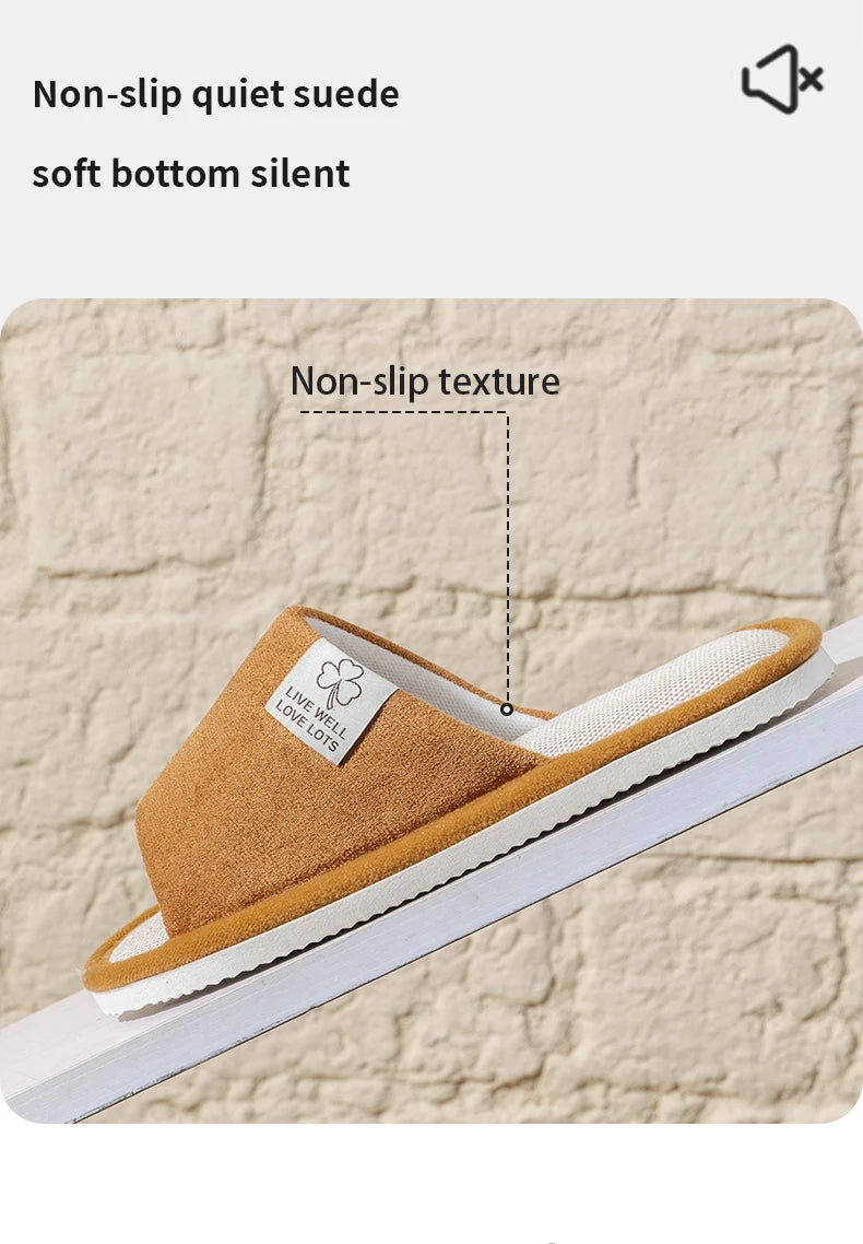 All-Season Linen Home Comfortable Slippers