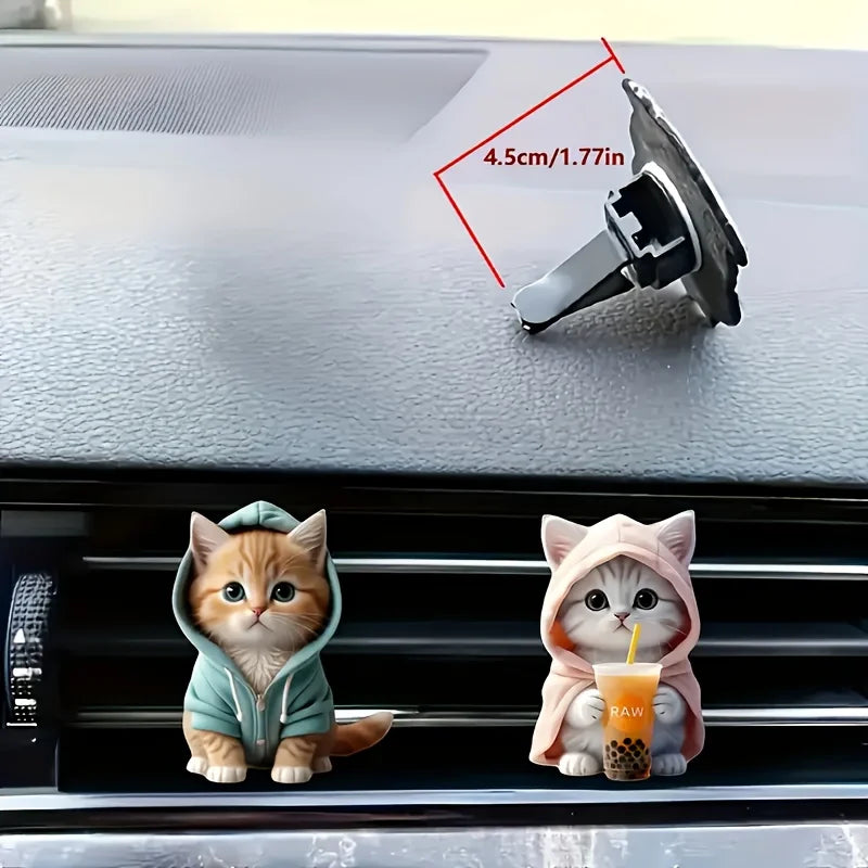 Cute cat acrylic car aromatherapy,
