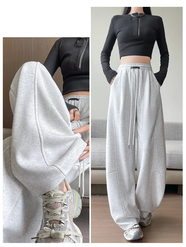 High-waisted  Casual Sweatpants