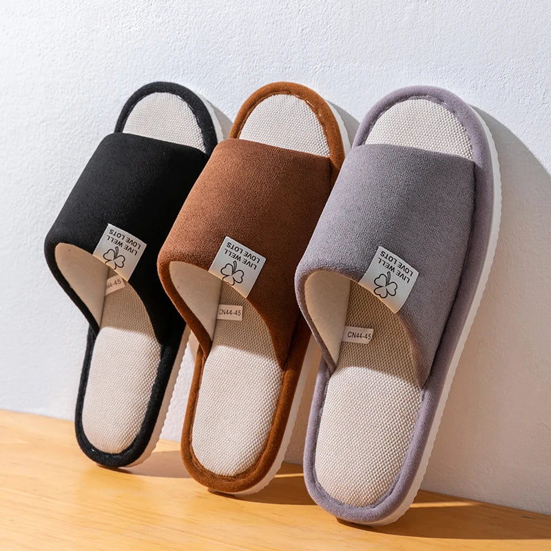 All-Season Linen Home Comfortable Slippers