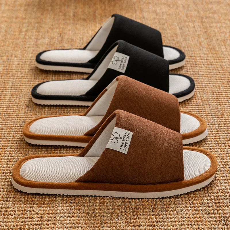 All-Season Linen Home Comfortable Slippers