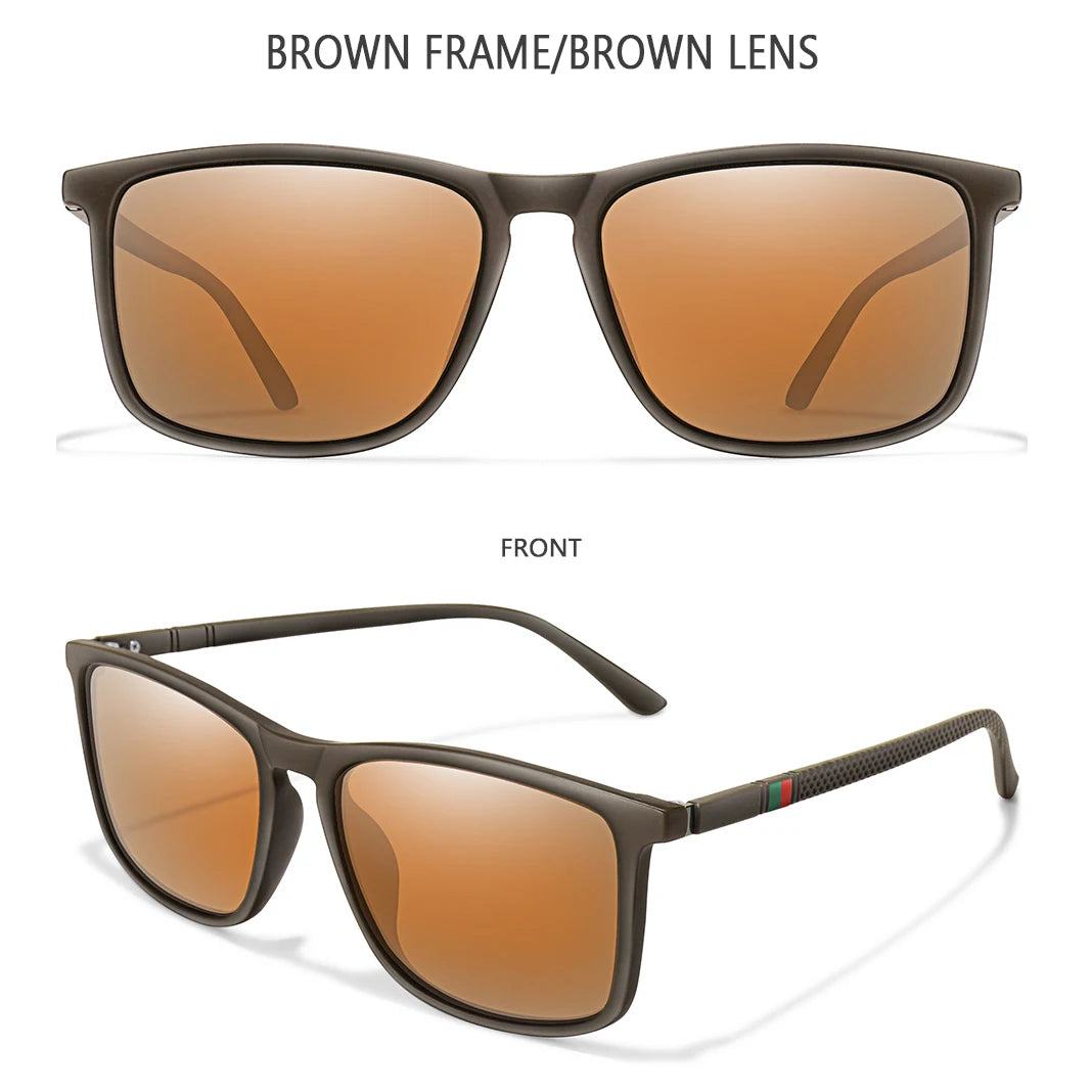 Luxury Square Vintage Polarized Cycling Sunglass