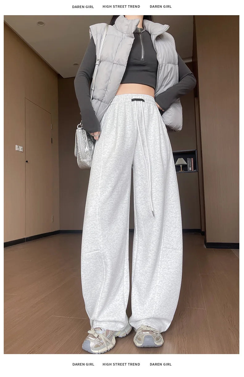 High-waisted  Casual Sweatpants
