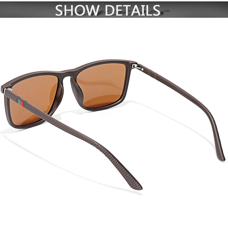 Luxury Square Vintage Polarized Cycling Sunglass