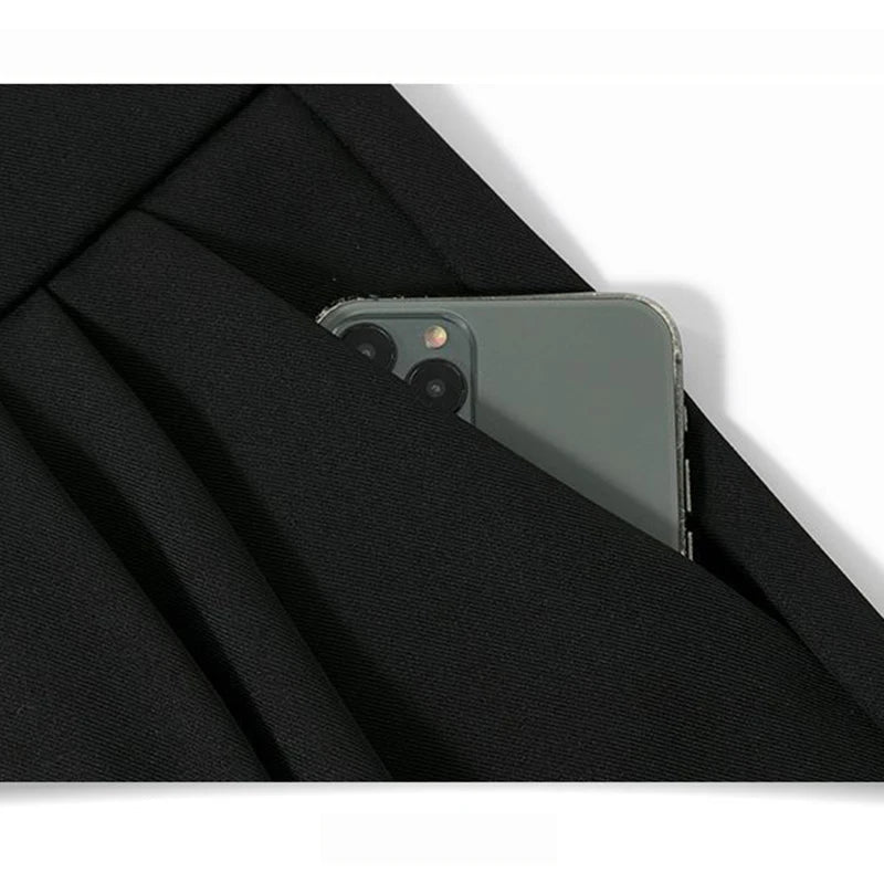 High Waisted Trousers Lady Chic Designer All Match Work Pants