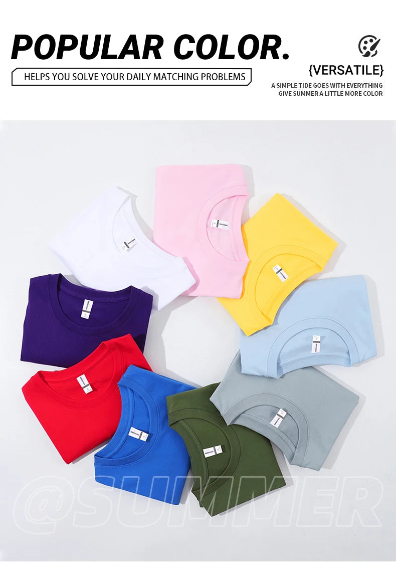 T-Shirt Cotton  O-Neck Soft Loose Tops