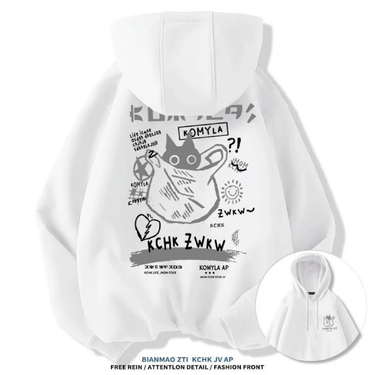 unisex , casual and comfortable long sleeved hoodie