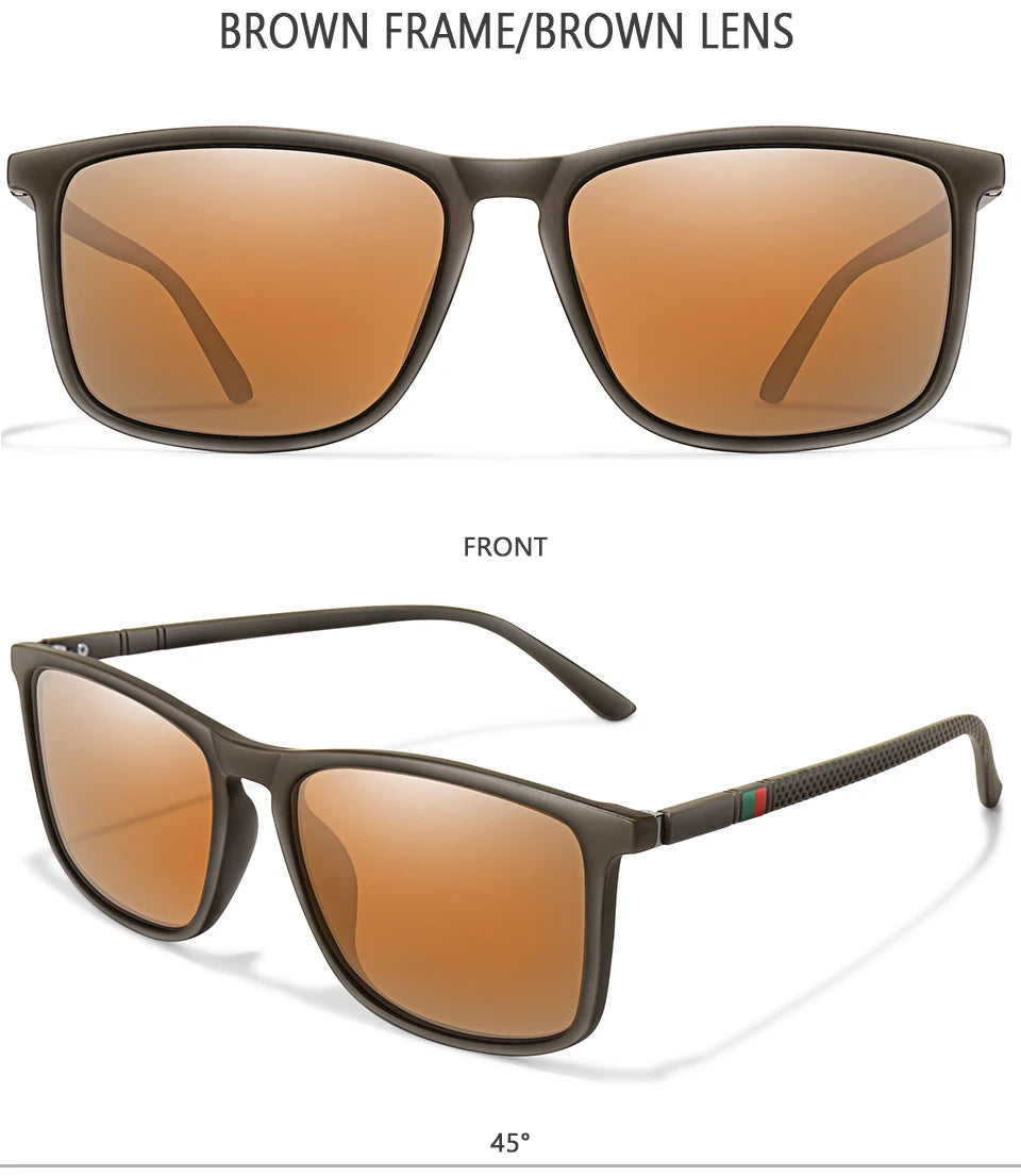 Luxury Square Vintage Polarized Cycling Sunglass