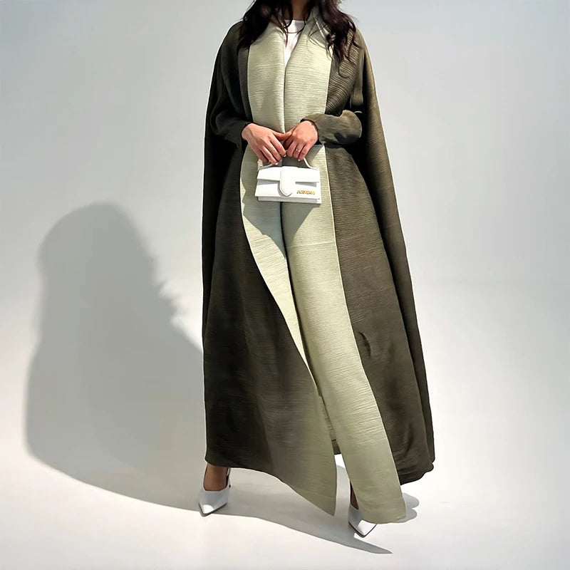 Arabic Clothes Woman Luxury Causal Print Long Coat For Muslim Women Abaya Butterfly Dubai Ramadan 2026 Femme Plus Size Clothing