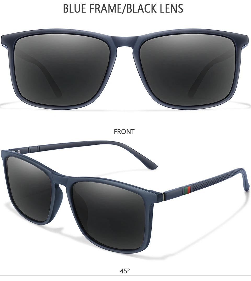 Luxury Square Vintage Polarized Cycling Sunglass
