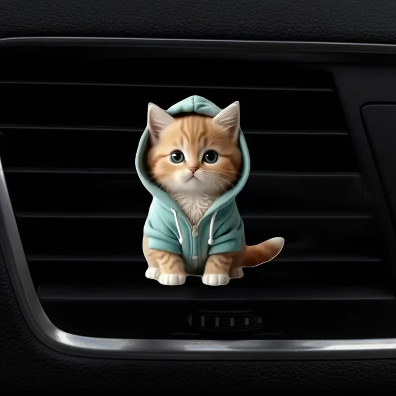Cute cat acrylic car aromatherapy,