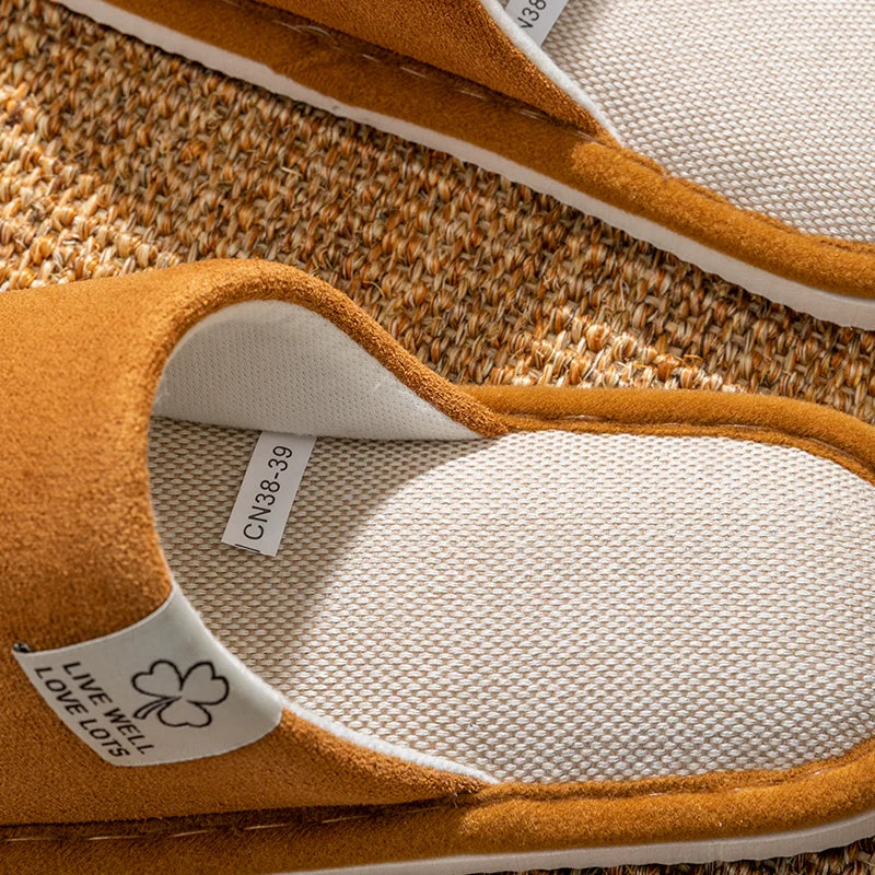 All-Season Linen Home Comfortable Slippers