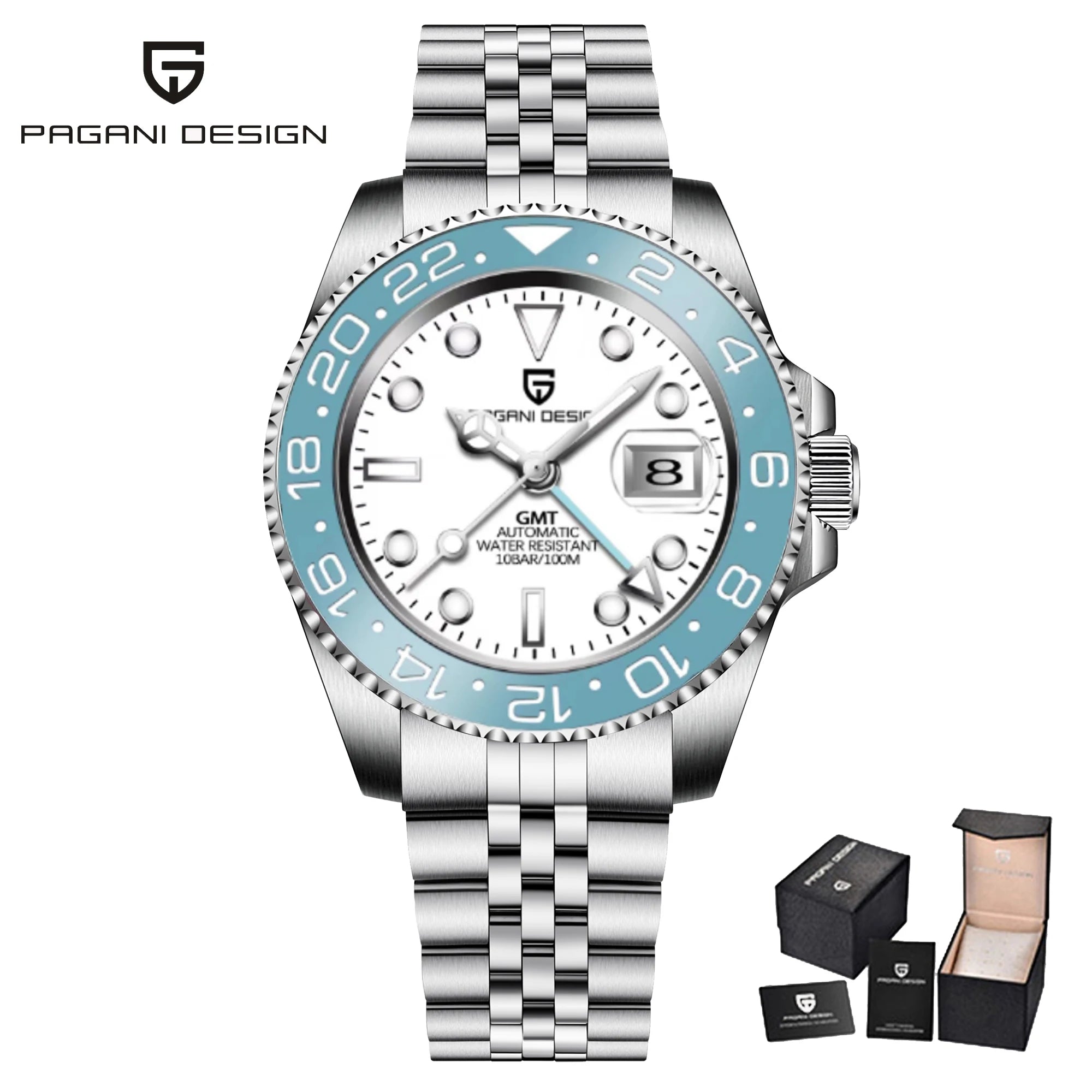 PAGANI DESIGN 40MM  Sapphire Glass 100m Waterproof Men's Mechanical Watch