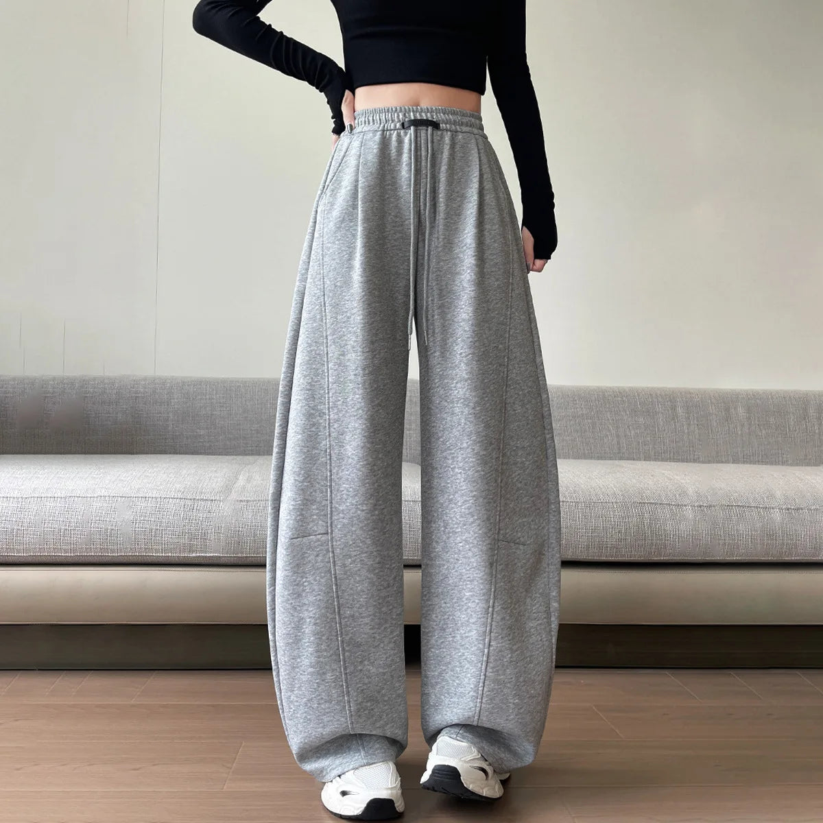 High-waisted  Casual Sweatpants