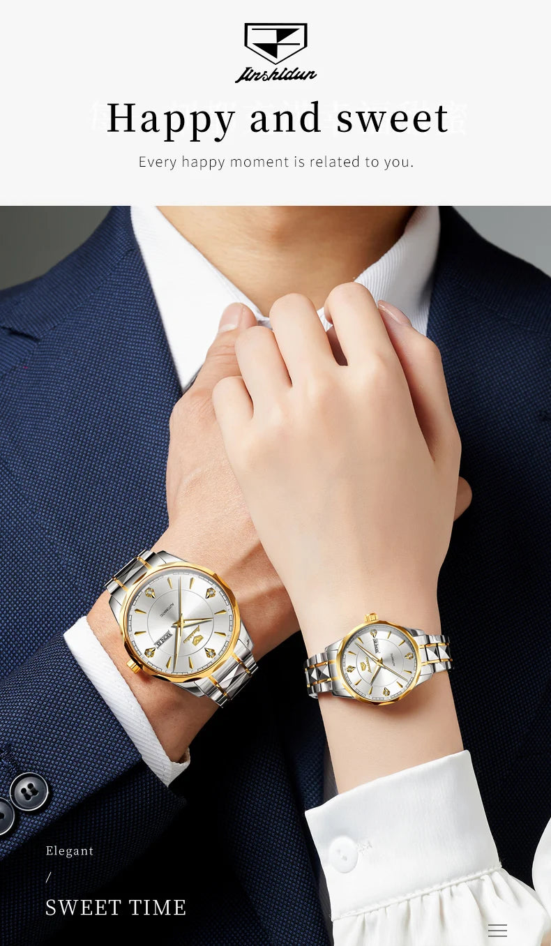 JSDUN Couple Watches Luxury Fashion