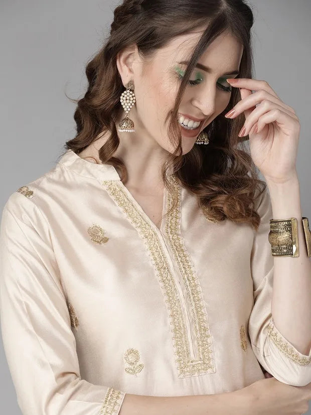 women's silk cotton 3-piece set with distinctive ethnic clothing, side jabi set with comfortable vibe