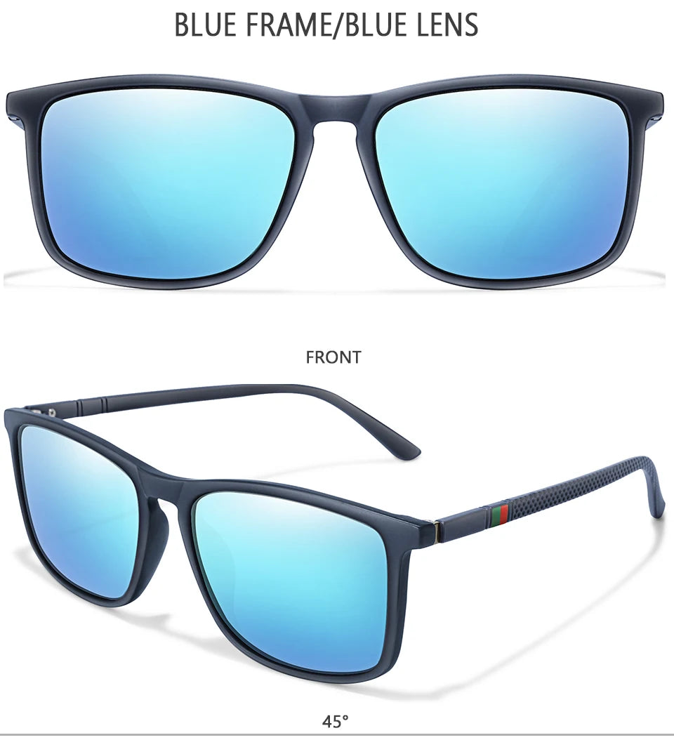 Luxury Square Vintage Polarized Cycling Sunglass