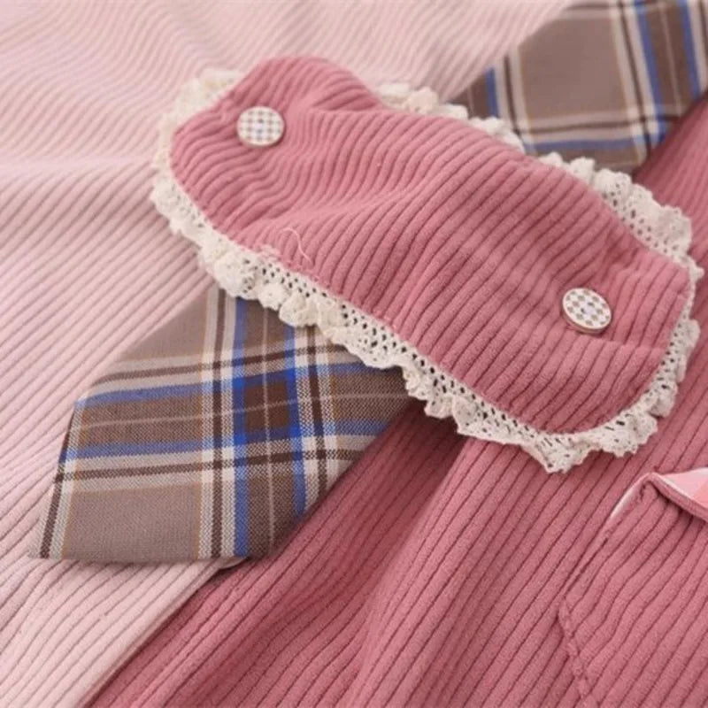 Preppy Style  Sweet Cute Chic Asymmetrical Tops