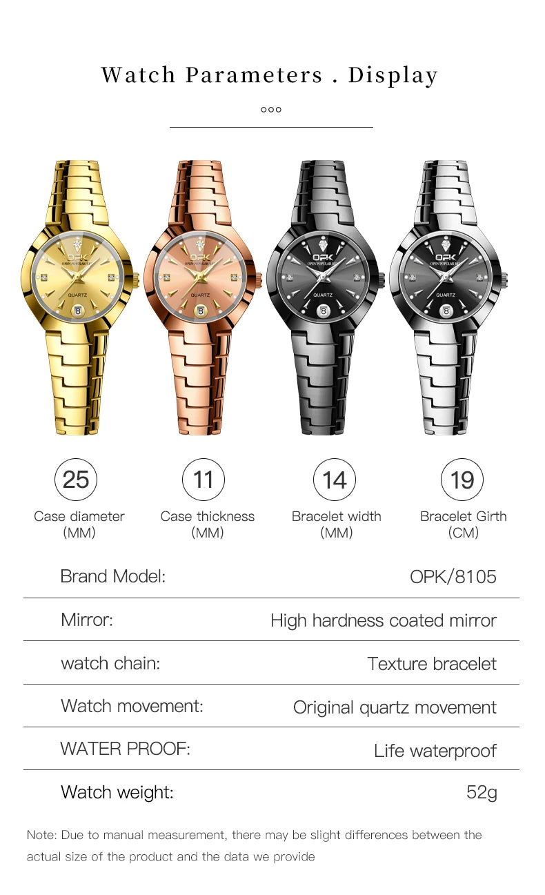 Classic Fashion Waterproof Glow Quartz Couple Watches