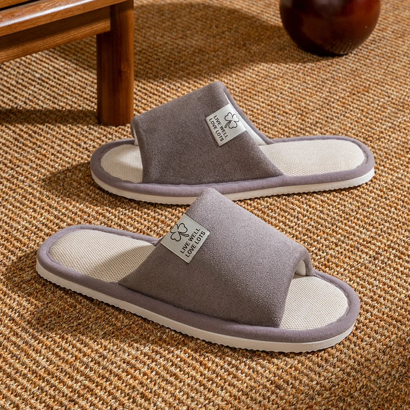 All-Season Linen Home Comfortable Slippers
