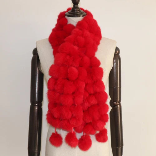 Women Winter Warm Fur Muffler 2025